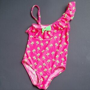 Toddler Girl 4t-5t Pink Flamingo Swim Suit